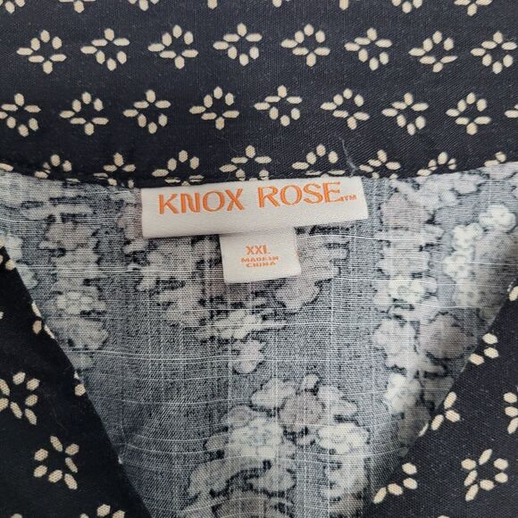 Knox Rose boho all over print kimono kaftan plus size v neck dress size xxl - Picture 5 of 7